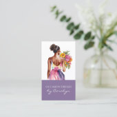 ドレフォーマルス結婚のシーメストレスビジネスカード 名刺 (スタンド正面)