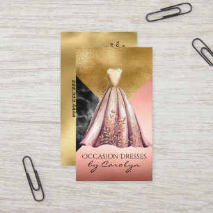 ドレフォーマルス結婚のシーメストレスビジネスカード 名刺