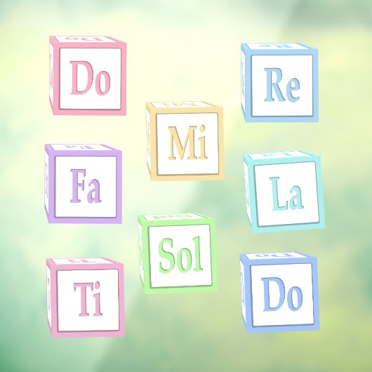ドレミファソラティソルフェッジョベビーブロックズキッズ ウィンドウサイン (シート3)