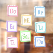 ドレミファソラティソルフェッジョベビーブロックズキッズ ウィンドウサイン (シート2)