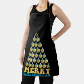 ドレメリーイデルユダヤ人のクリスムカのクリスマスツリー エプロン (インサイチュ)