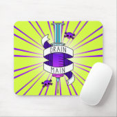 ドレンメインゲーマーパープルグリーンシリンジ マウスパッド (マウス)