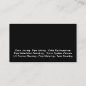 ドレン点検及び噴射サービス 名刺 (裏面)