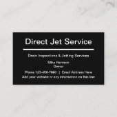 ドレン点検及び噴射サービス 名刺 (正面)