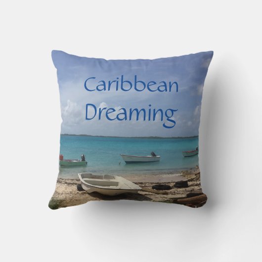 ドレーカリブのミングボネア魚釣りボーツ海 クッション (裏面)