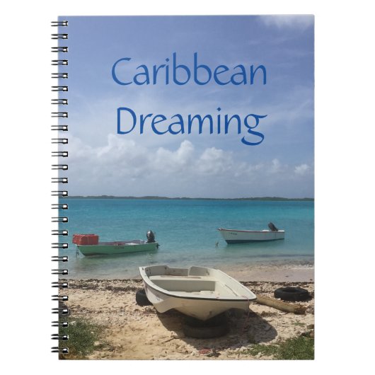 ドレーカリブのミングボネア魚釣りボーツ海 ノートブック (正面)