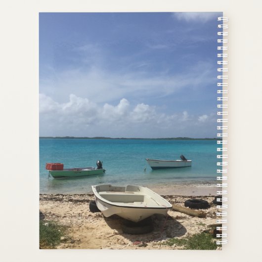 ドレーカリブのミングボネア魚釣りボーツ海 プランナー手帳 (裏面)