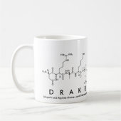 ドレークのペプチッド名前のマグ コーヒーマグカップ (左)
