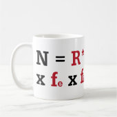 ドレークの同等化 コーヒーマグカップ (左)