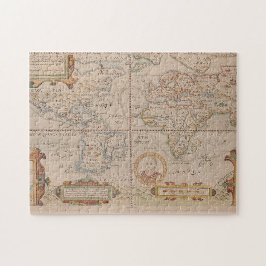 ドレークの地球のCircumnavigationの地図 ジグソーパズル (横)