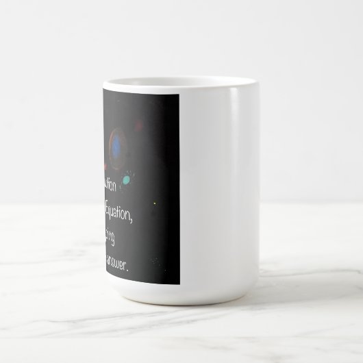 ドレーク式引用文おもしろい・コーヒー・マグ コーヒーマグカップ (中央)