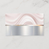 ドレープの背景 |メタリック金ゴールド |金属ブラシ 名刺 (裏面)