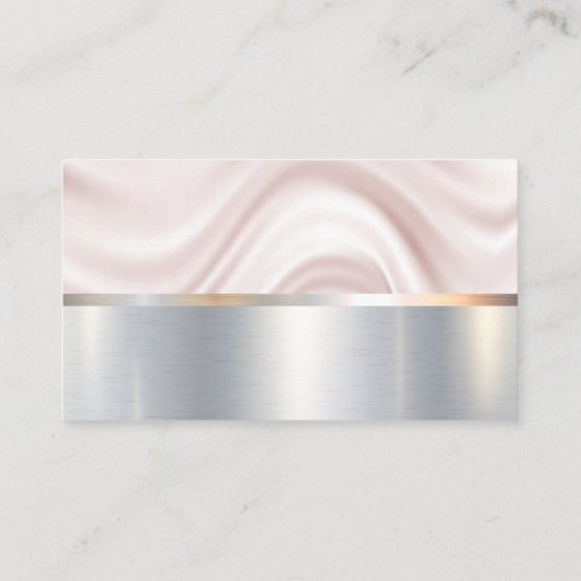 ドレープの背景 |メタリック金ゴールド |金属ブラシ 名刺 (裏面)