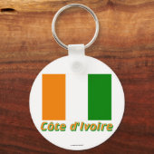 ドレープオコートジボワレアヴェックルノムアンフランセ キーホルダー (正面)