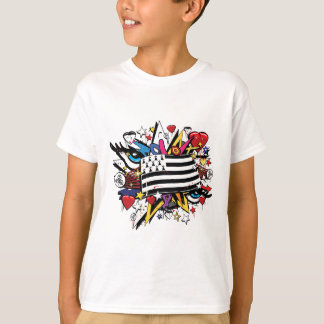 ドレープオーブレターニュBreizhグラフィティブレトングラフフ Tシャツ