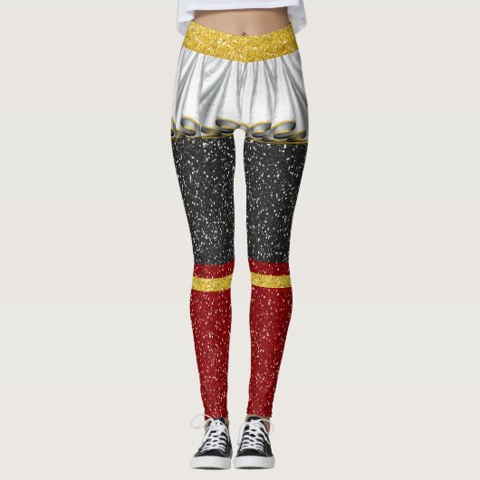 ドレープスカートの錯視ポップ・アートのファッションレギンス レギンス (正面)