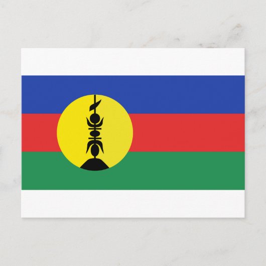 ドレープヌーヴェル – カレドニー – ニューカレドニア国旗 ポストカード (正面)