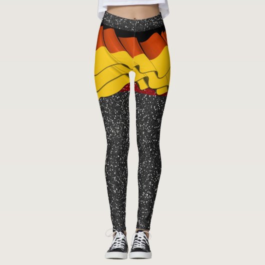 ドレープ幻想ドイツ国旗のポップ・アートのレギンス レギンス (正面)