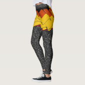 ドレープ幻想ドイツ国旗のポップ・アートのレギンス レギンス (左)