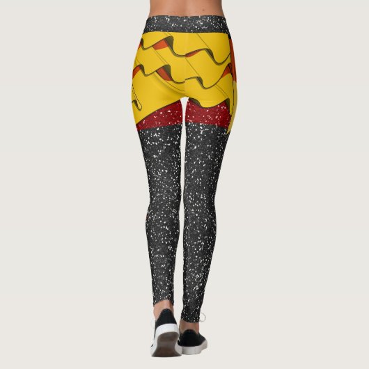 ドレープ幻想ドイツ語オクトーバーフェストポップ・アートのレギンス レギンス (裏面)