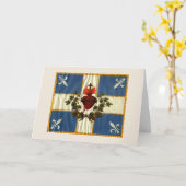 ドレーヴォケベックアンティークカリヨンサクレクール カード (黄色い花)