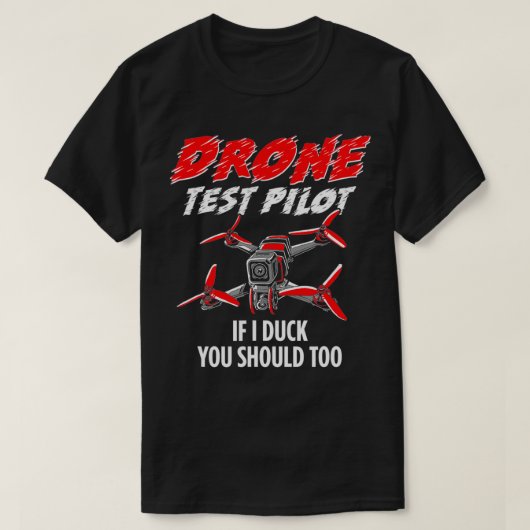 ドロおもしろいン試験パイロット Tシャツ (デザイン正面)