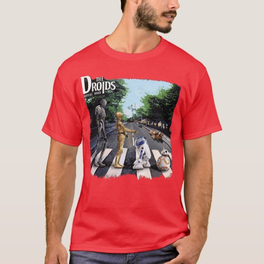 ドロイド帝国の道 レトロ Tシャツ (正面)