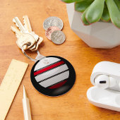 ドロイド赤と白アイコンキーチェーン キーホルダー