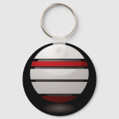 ドロイド赤と白アイコンキーチェーン キーホルダー (正面)