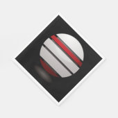 ドロイド赤と白アイコン紙ナプキンス スタンダードランチョンナプキン (角)