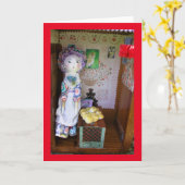 ドロウルの居酒屋でグッド・グッド・グリーティング カード (黄色い花)