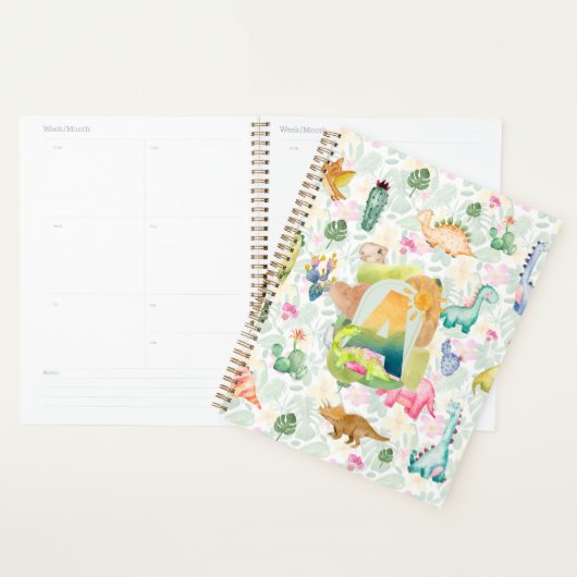 ドロキー恐竜ボーイズスクール孫ギフトカスタム プランナー手帳 (ディスプレー)