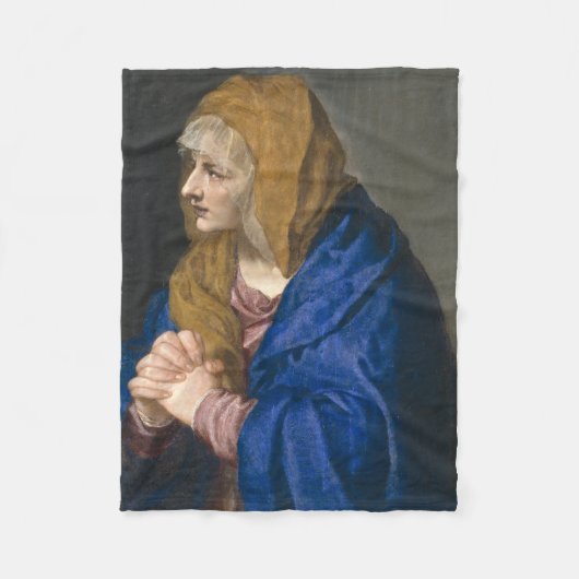 ドロサヴァージン（悲しみの母） フリースブランケット (正面)