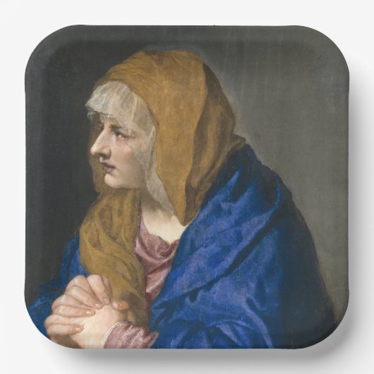 ドロサヴァージン（悲しみの母） ペーパープレート (正面)