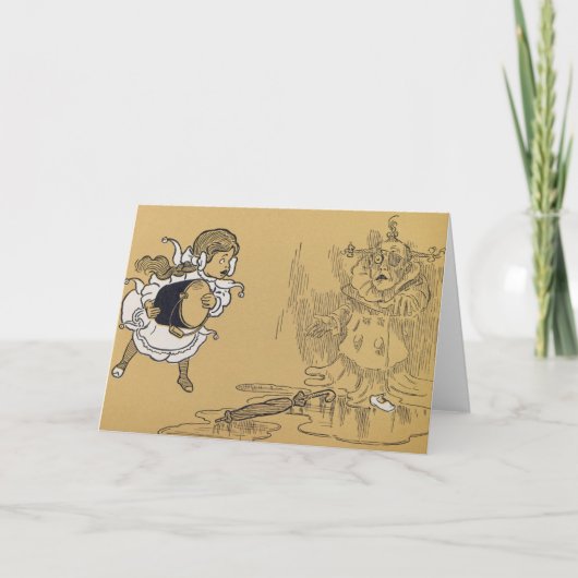 ドロシーがオズの邪悪な魔女の魔法使いを解く カード (正面)