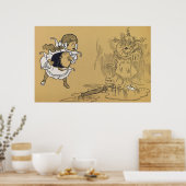 ドロシーがオズの邪悪な魔女の魔法使いを解く ポスター (キッチン)