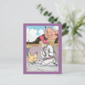 ドロシーが黄色い鶏を放つ ポストカード (スタンド正面)