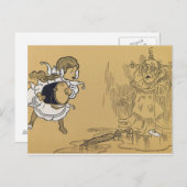 ドロシーはオズの魔法使い、邪悪な魔女の西を溶かします ポストカード (正面/裏面)