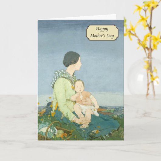 ドロシーウェブスターHawksley -ヴィンテージの母の日 カード (黄色い花)