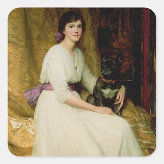 ドロシー恋しく思ディクセのポートレート スクエアシール (正面)