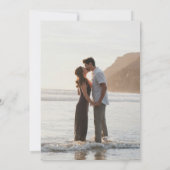 ドロシー自然ニュートラル優雅な結婚式 招待状 (裏面)