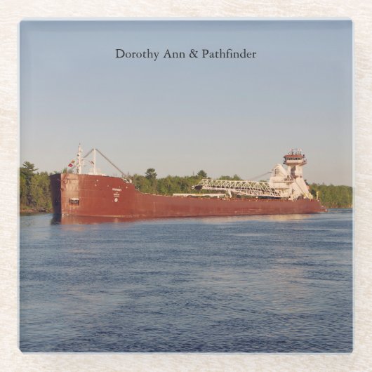 ドロシー・アン&パスファインダー・グラス・コースター ガラスコースター (正面)