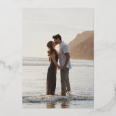 ドロシー・コーラルピンクエレガントな結婚式 箔招待状 (裏面)