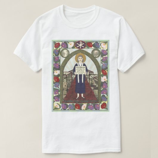 ドロシー・デイ・アイコン Tシャツ (デザイン正面)