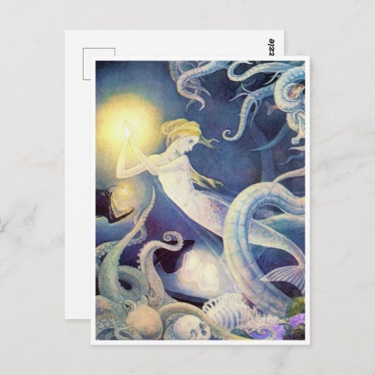 ドロシー・ラスロップによる人魚の小さな危険 ポストカード (正面/裏面)