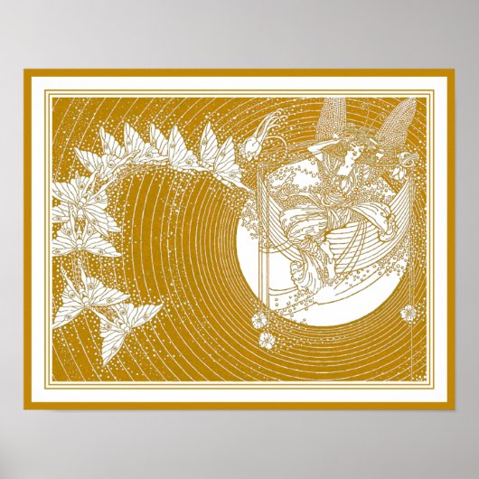 ドロシー・ラスロップ：夢のボートフェアリーイラストレーション ポスター (正面)