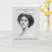 ドロシーParkerの引用文 カード (黄色い花)