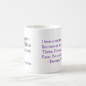 ドロシーParker "私はマルティーニ"のマグ愛します コーヒーマグカップ (中央)