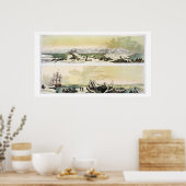 「ドロッテア」のスペッツバーゲンの景色 ポスター (キッチン)