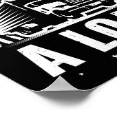 ドロップされたロードトラックおもしろいカーの運転手 ポスター (角)